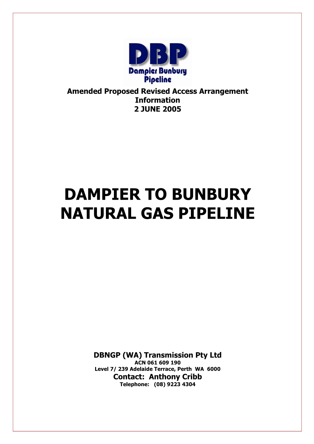 Dampier to Bunbury Natural Gas Pipeline