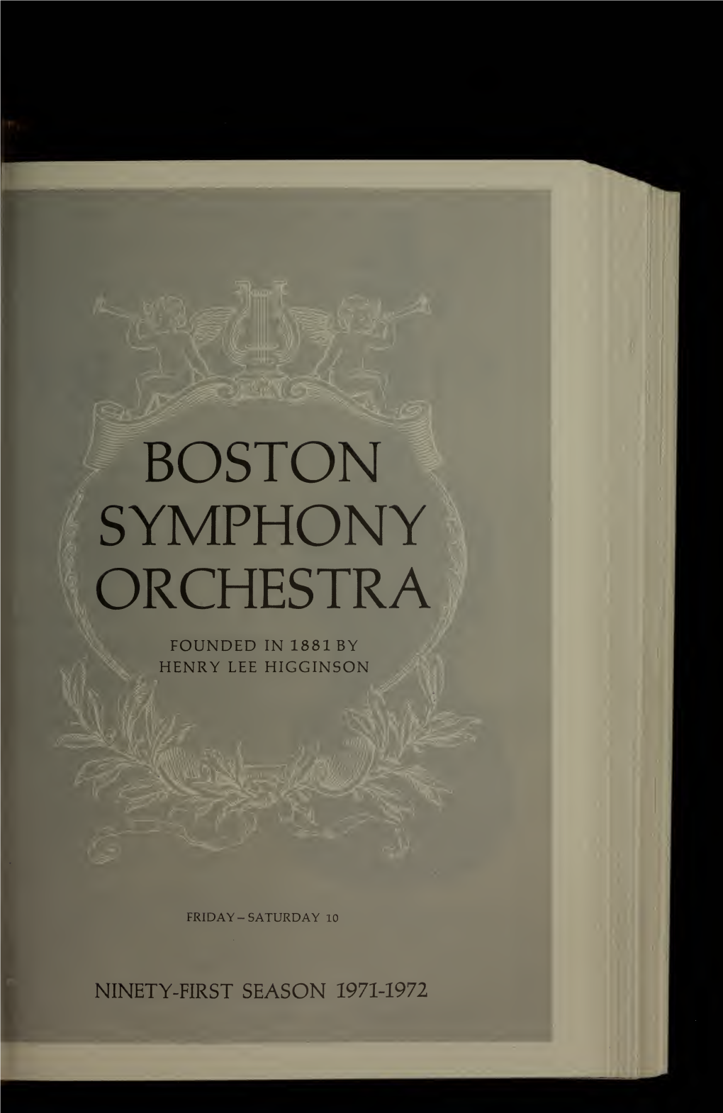 Boston Symphony Orchestra Concert Programs, Season 91, 1971-1972