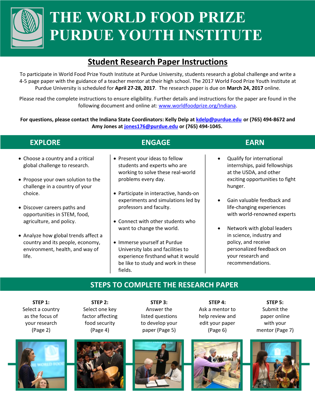 The World Food Prize Purdue Youth Institute