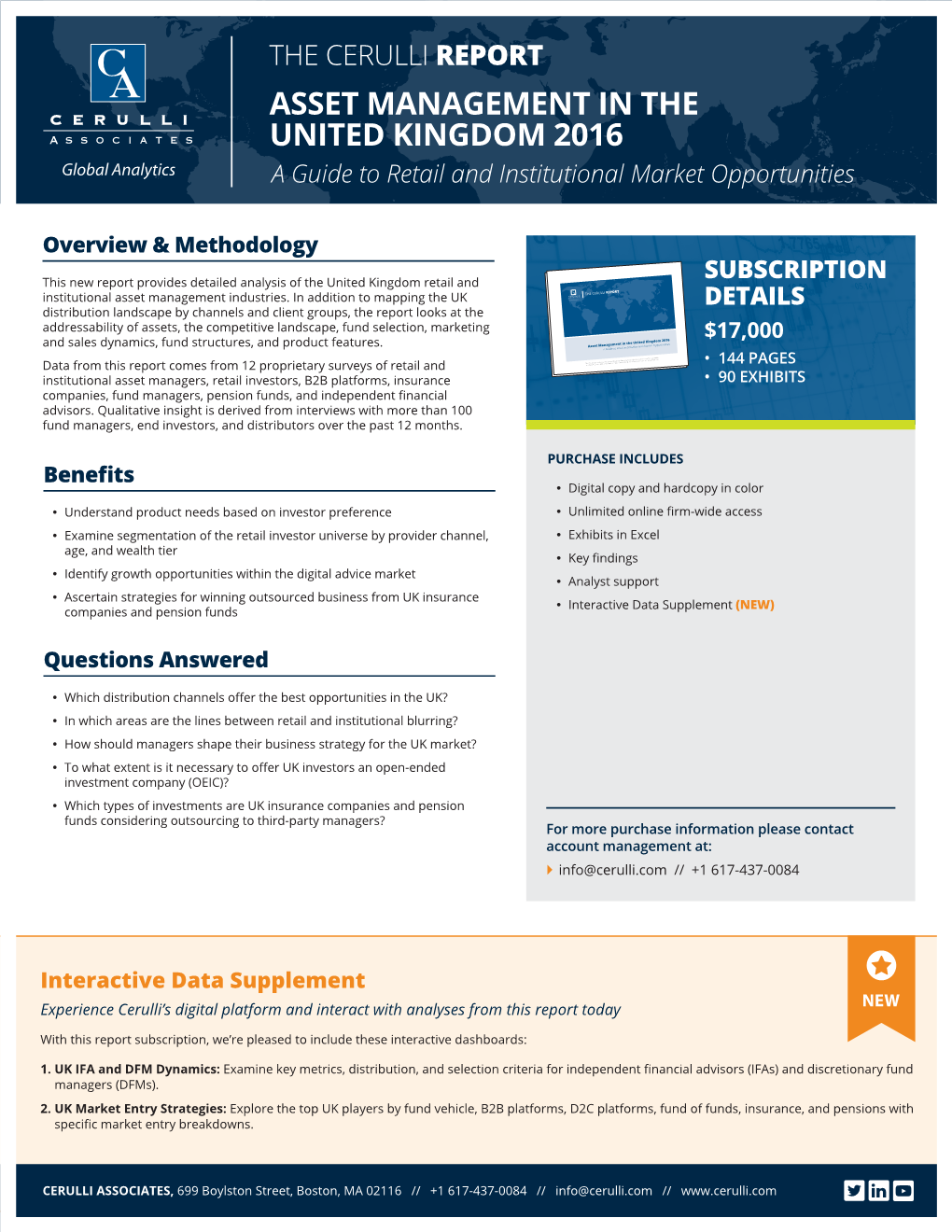 ASSET MANAGEMENT in the UNITED KINGDOM 2016 a Guide to Retail and Institutional Market Opportunities