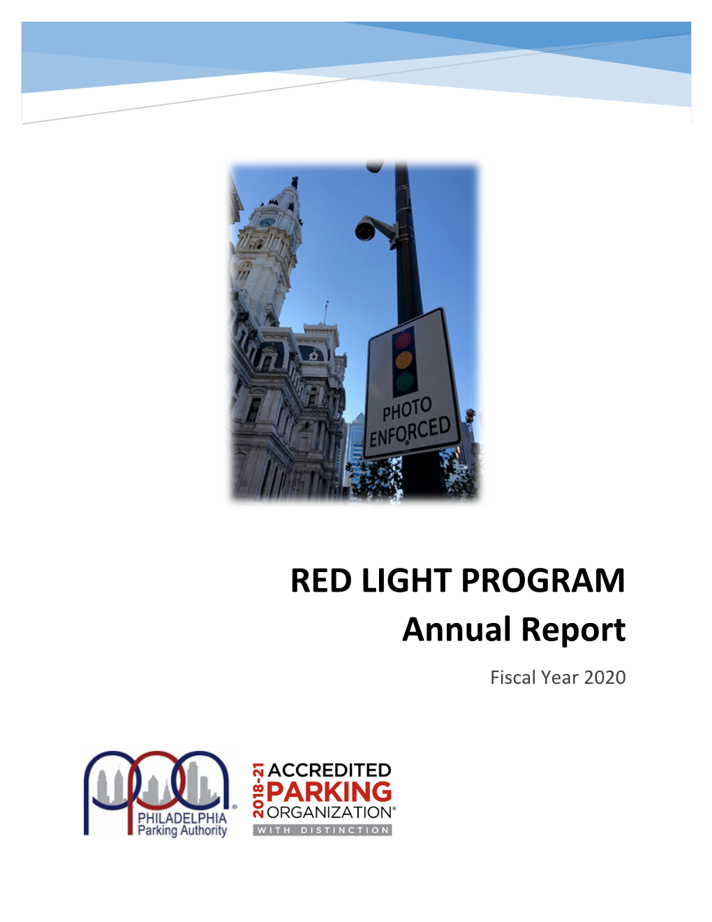 RED LIGHT PROGRAM Annual Report Fiscal Year 2020