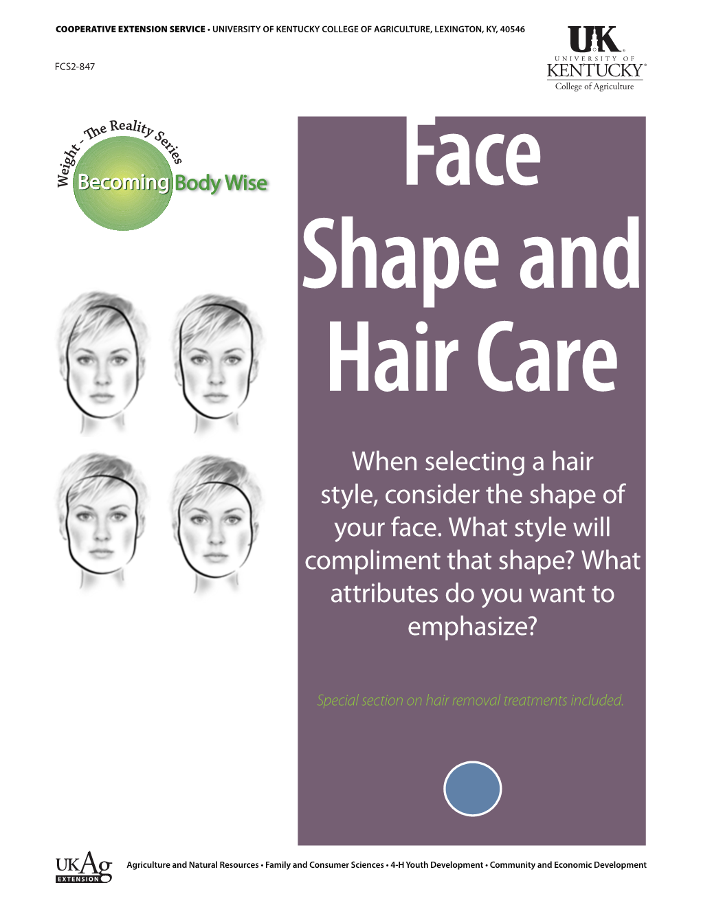 Fcs2-847: Face Shape and Hair Care