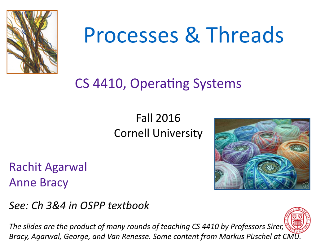 Processes & Threads