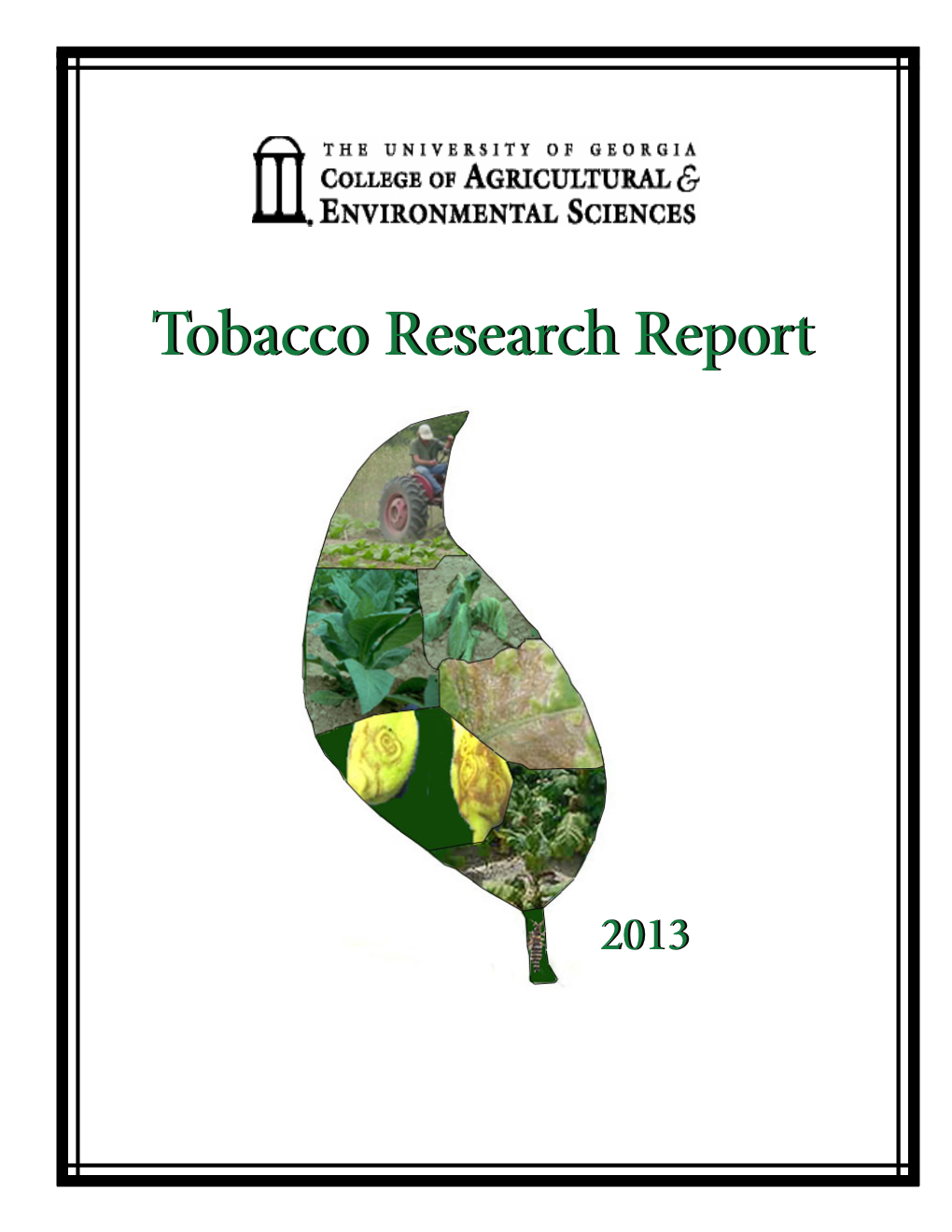 Tobacco Research Report Tobacco Research