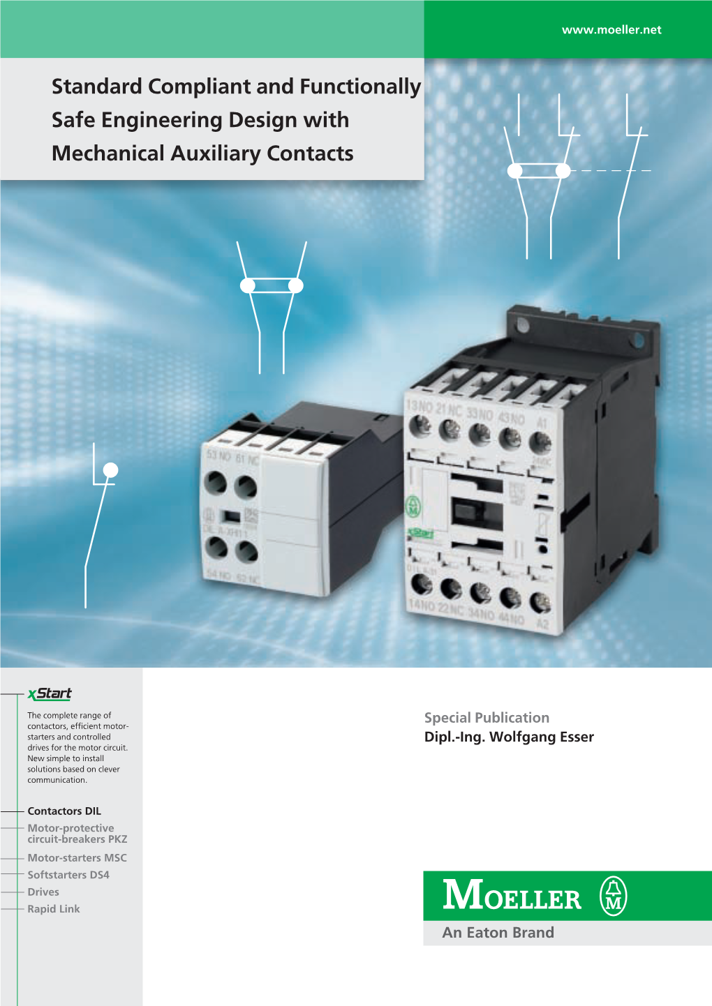 Standard Compliant and Functionally Safe Engineering Design with Mechanical Auxiliary Contacts