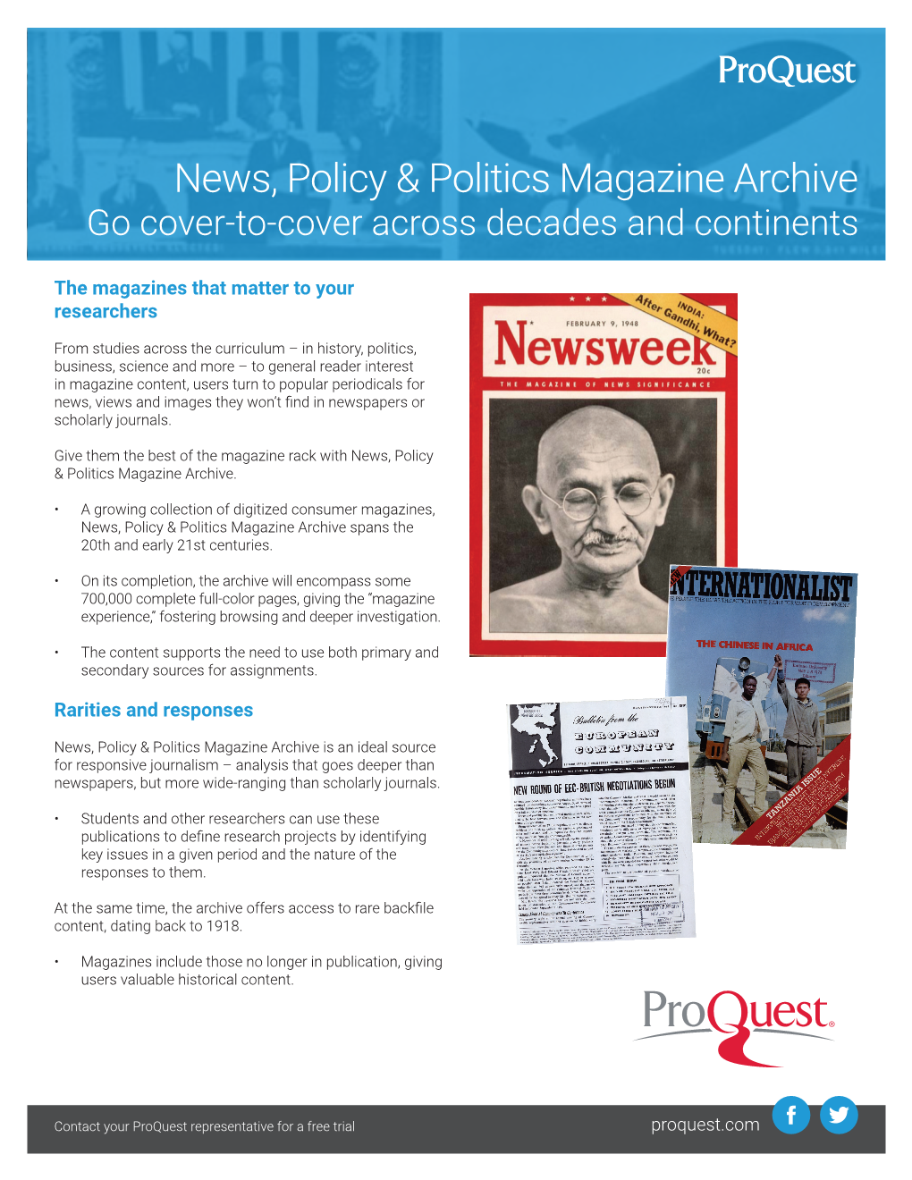 News, Policy & Politics Magazine Archive