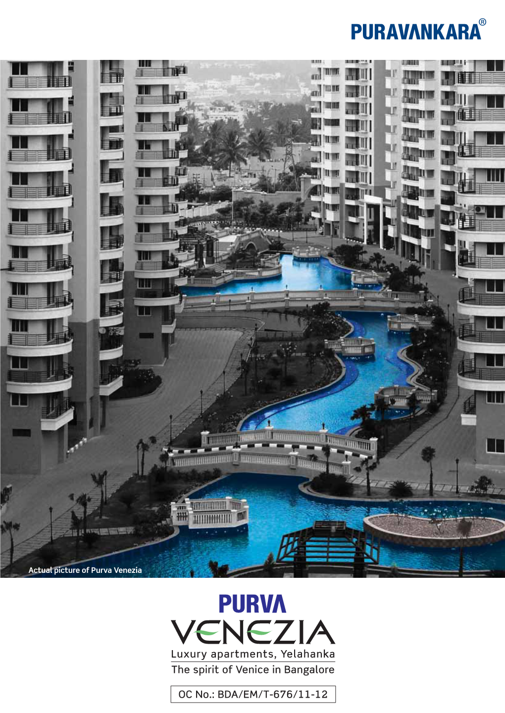 Luxury Apartments, Yelahanka the Spirit of Venice in Bangalore OC No.: BDA/EM/T-676/11-12