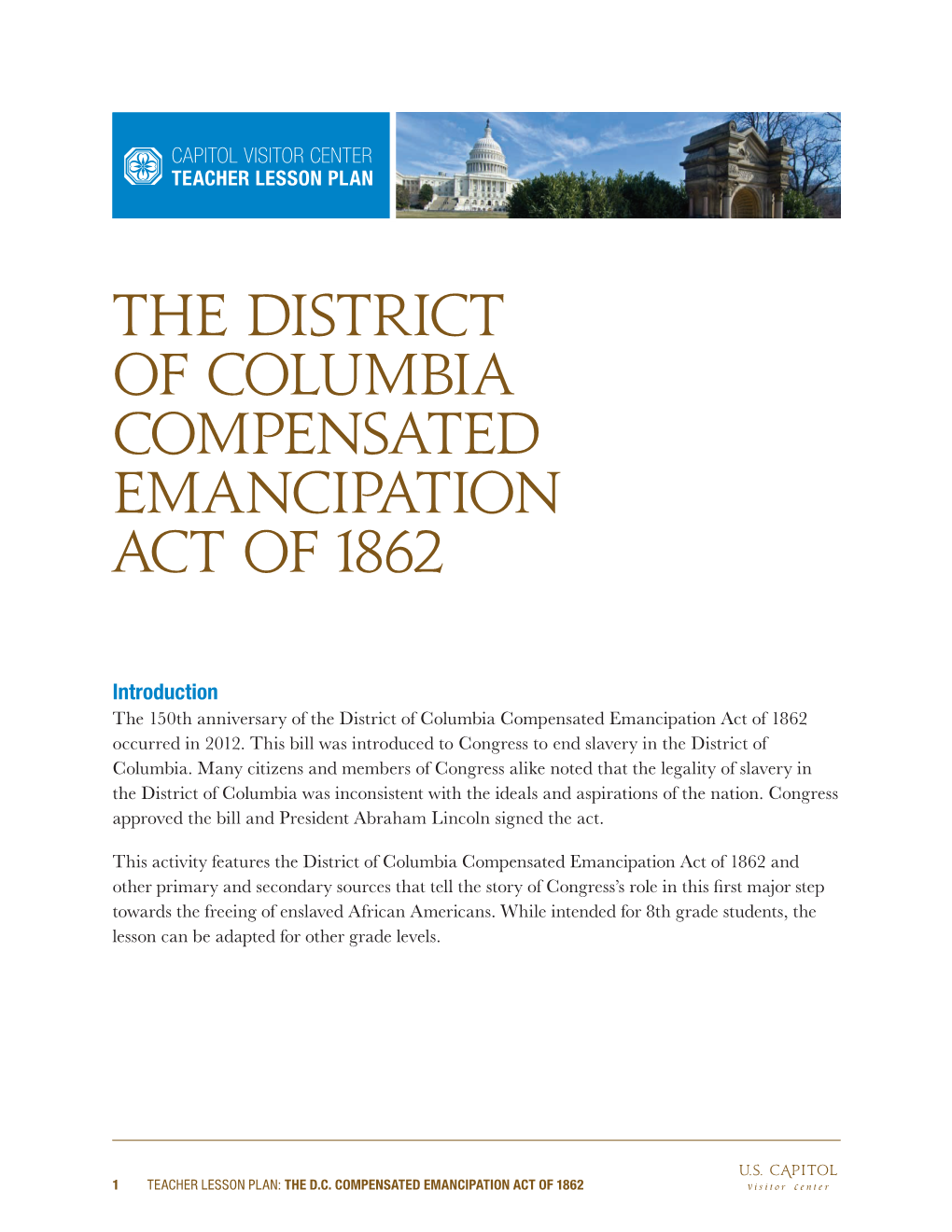 The District of Columbia Compensated Emancipation Act of 1862