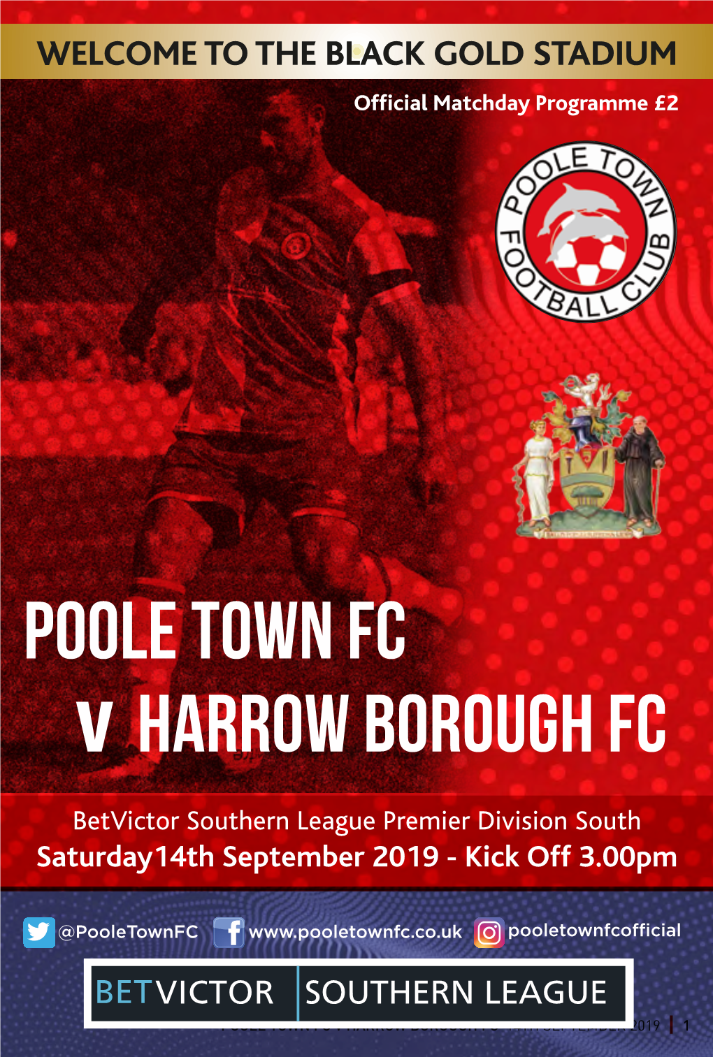 V Harrow Borough Fc POOLE TOWN