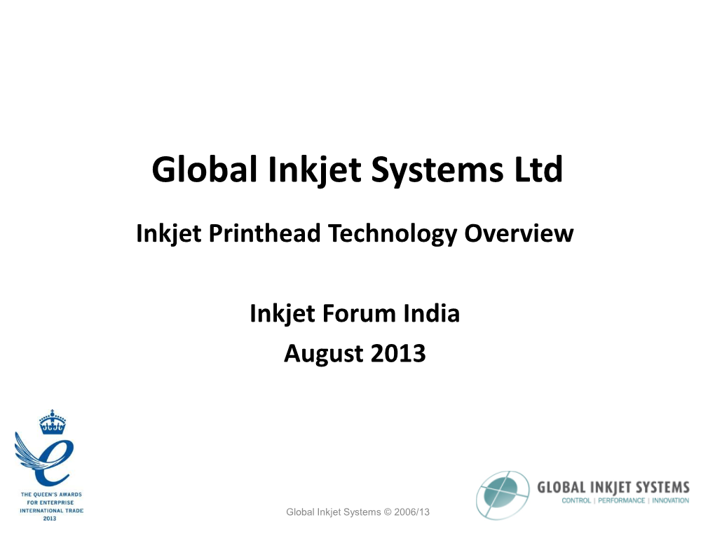 Global Inkjet Systems Ltd