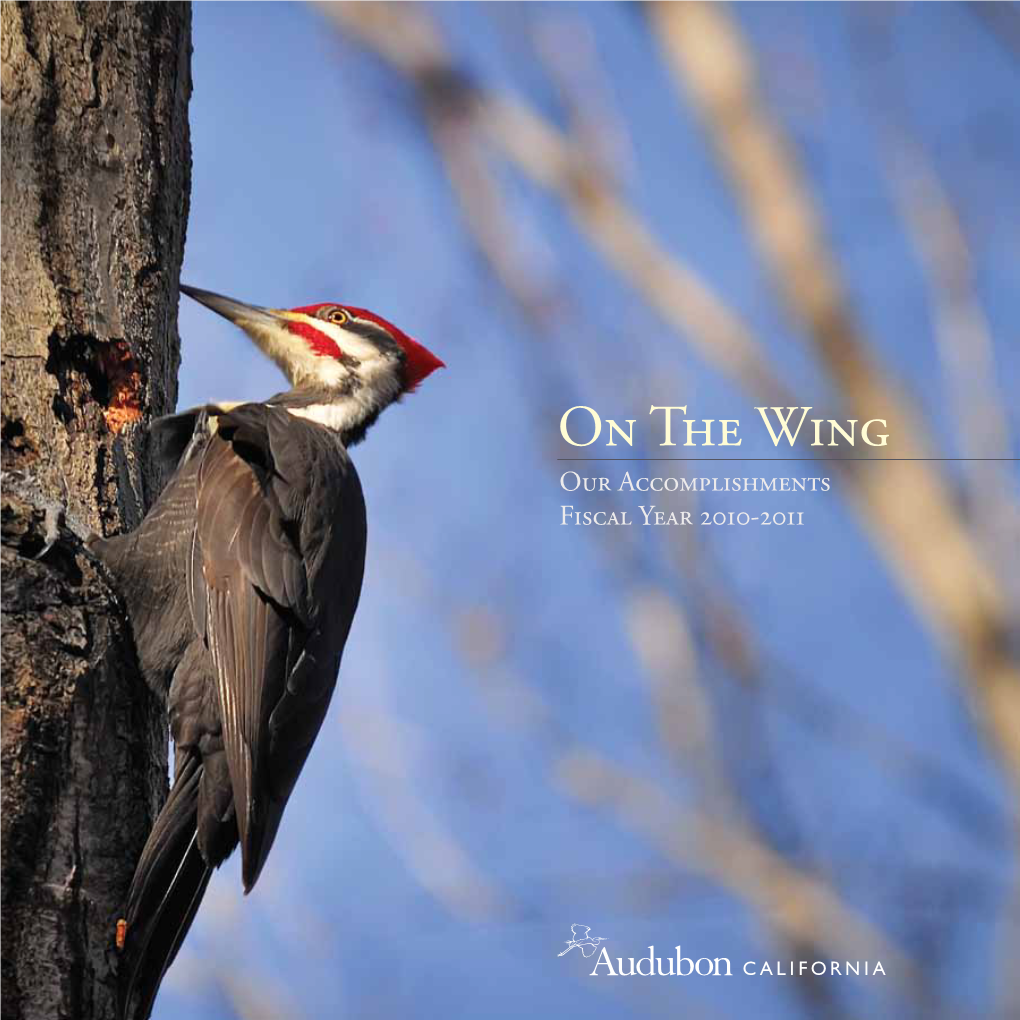 On the Wing Our Accomplishments Fiscal Year 2010-2011 Klamath National Wildlife Refuge