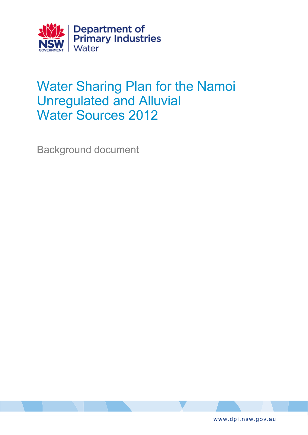 Water Sources 2012