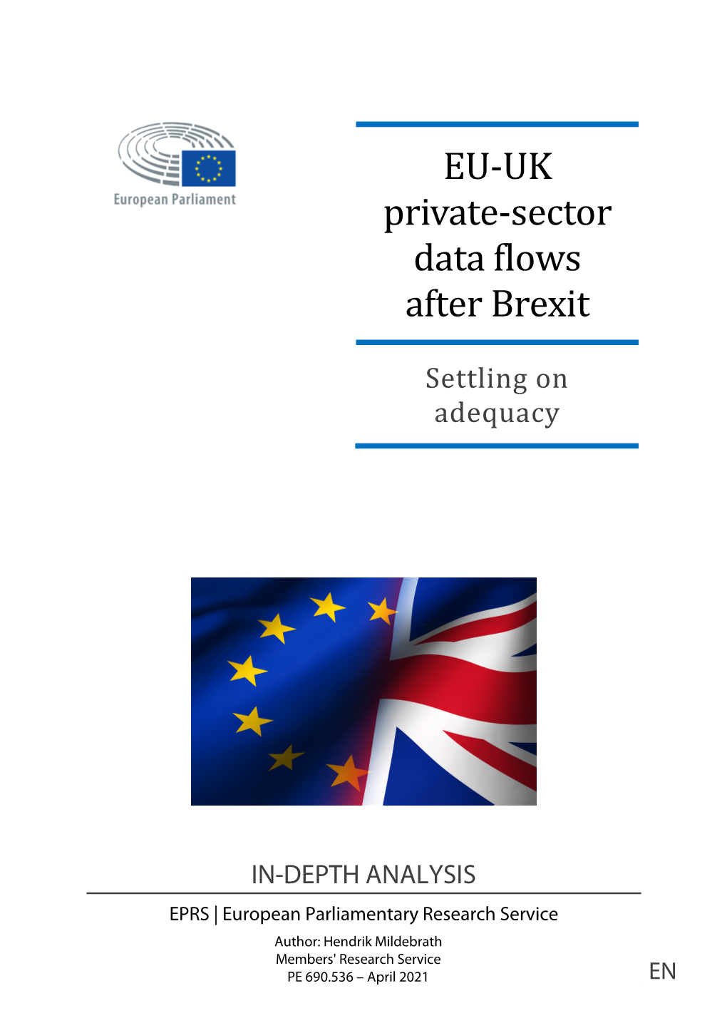 EU-UK Private-Sector Data Flows After Brexit
