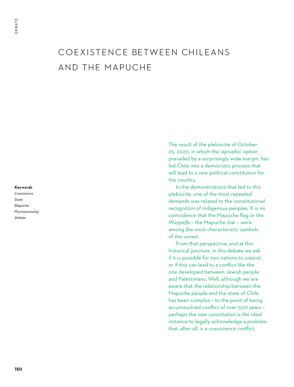 Coexistence Between Chileans and the Mapuche