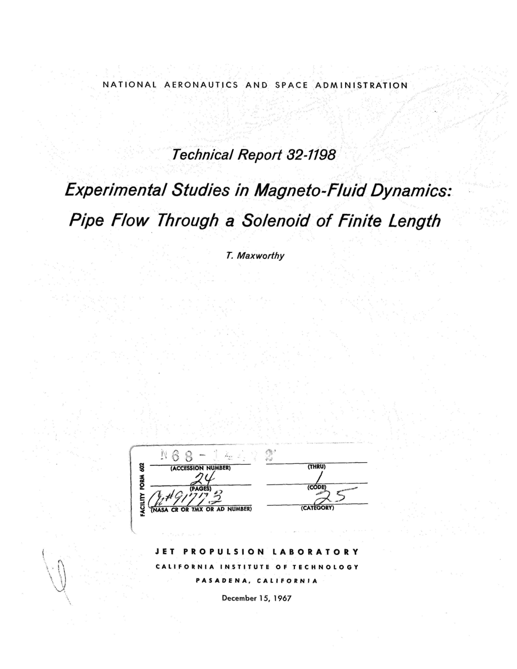 Pl;Oe Flow Through a Solenoid of Finite Length