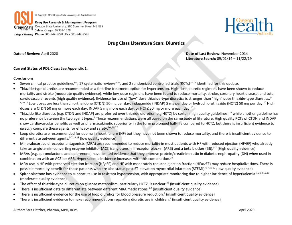 New Drug Evaluation Monograph Template