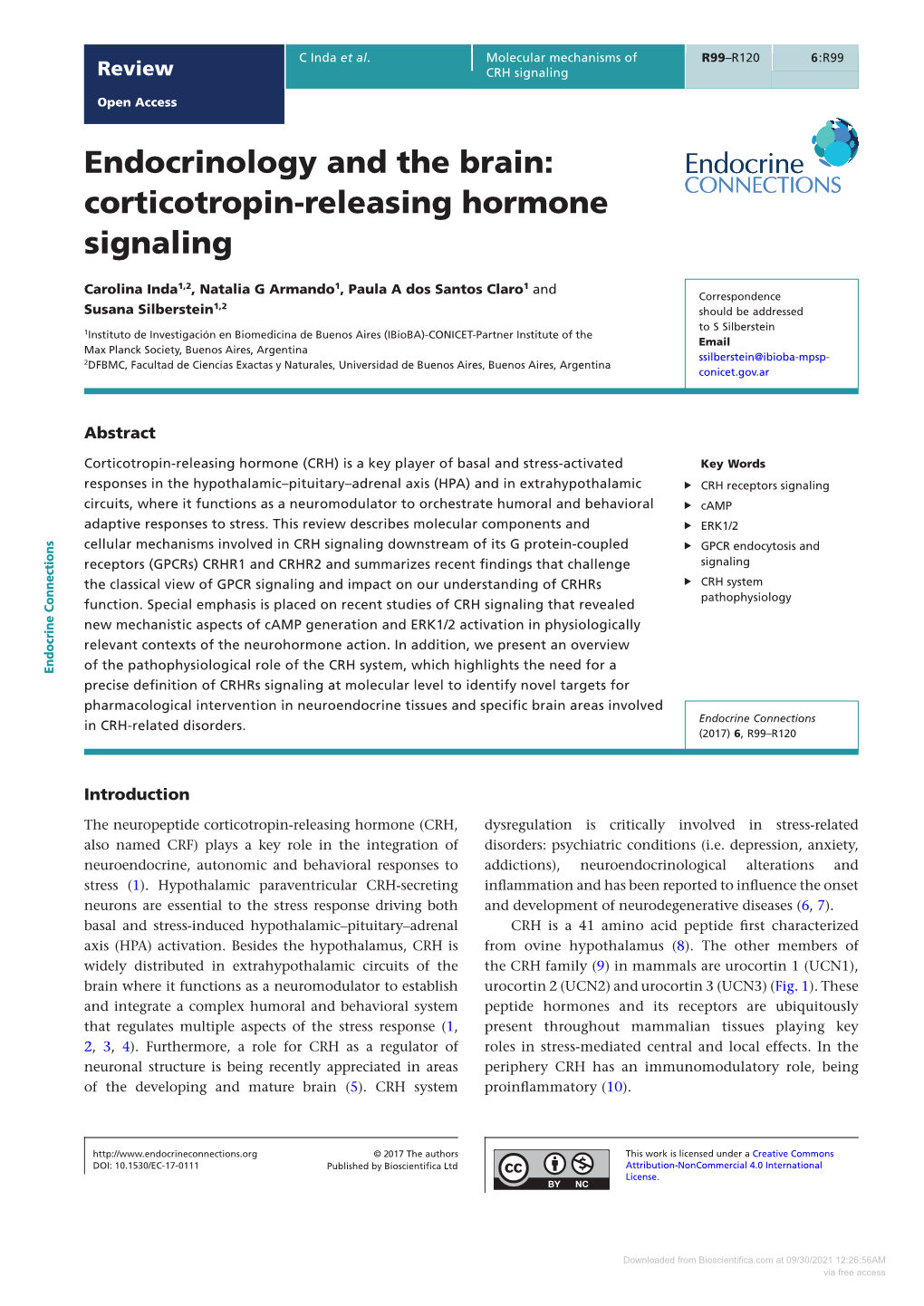 Corticotropin-Releasing Hormone Signaling