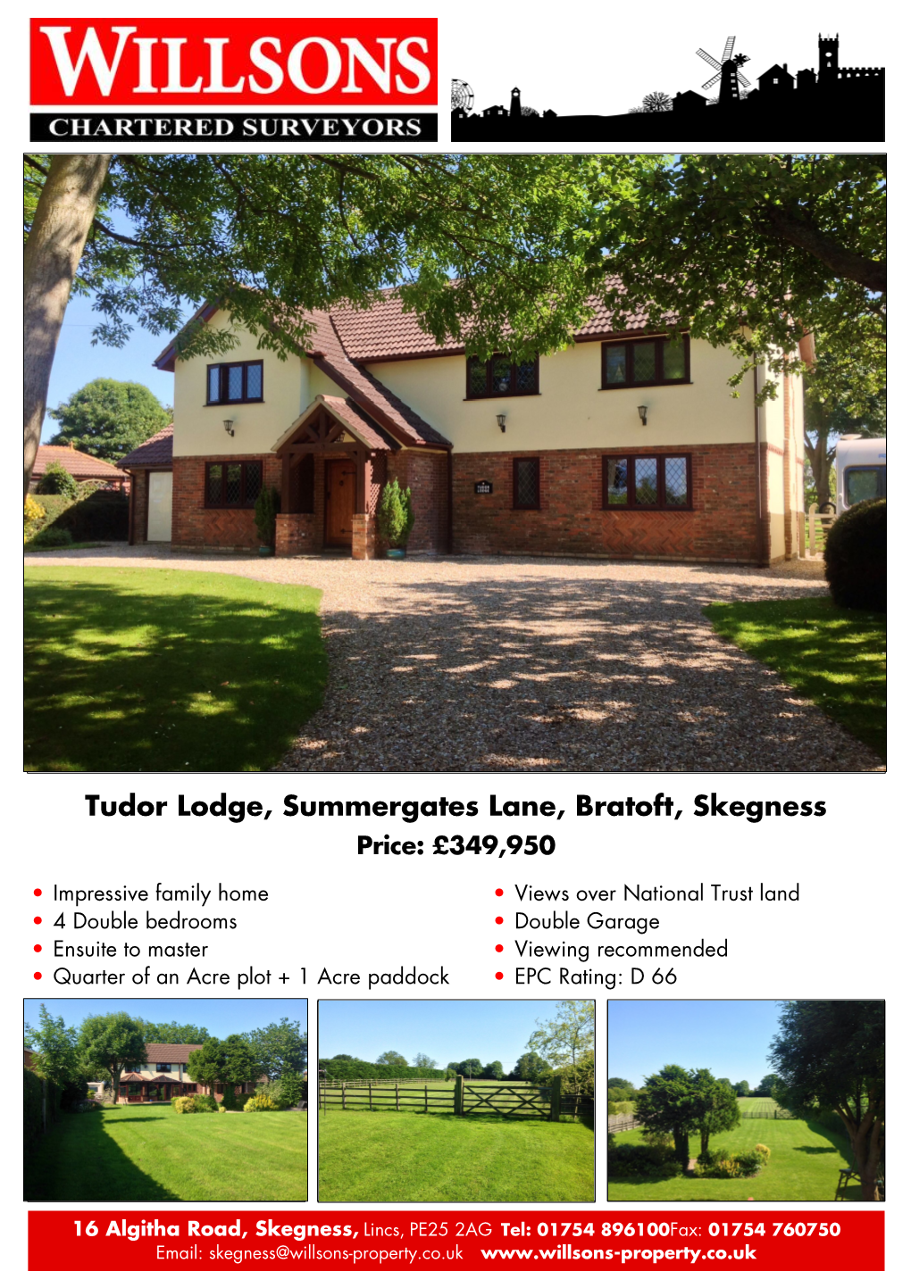 Tudor Lodge, Summergates Lane, Bratoft, Skegness