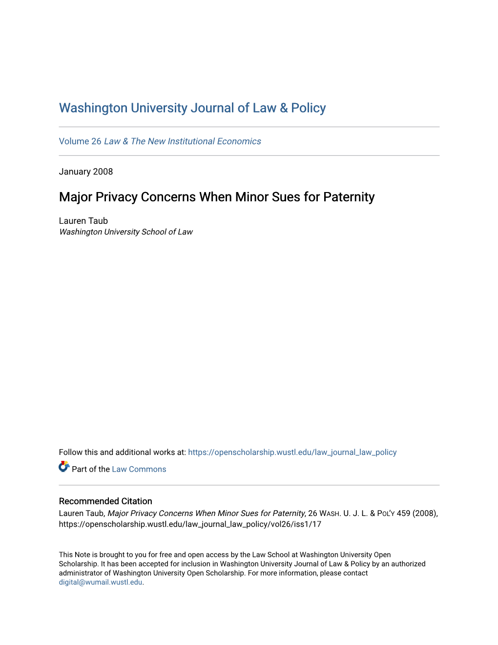 Major Privacy Concerns When Minor Sues for Paternity