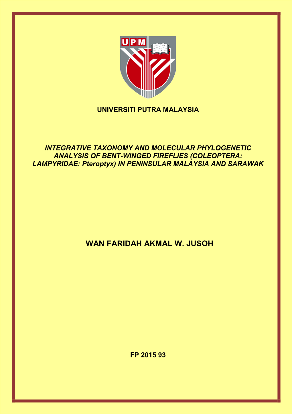 Wan Faridah Akmal W. Jusoh