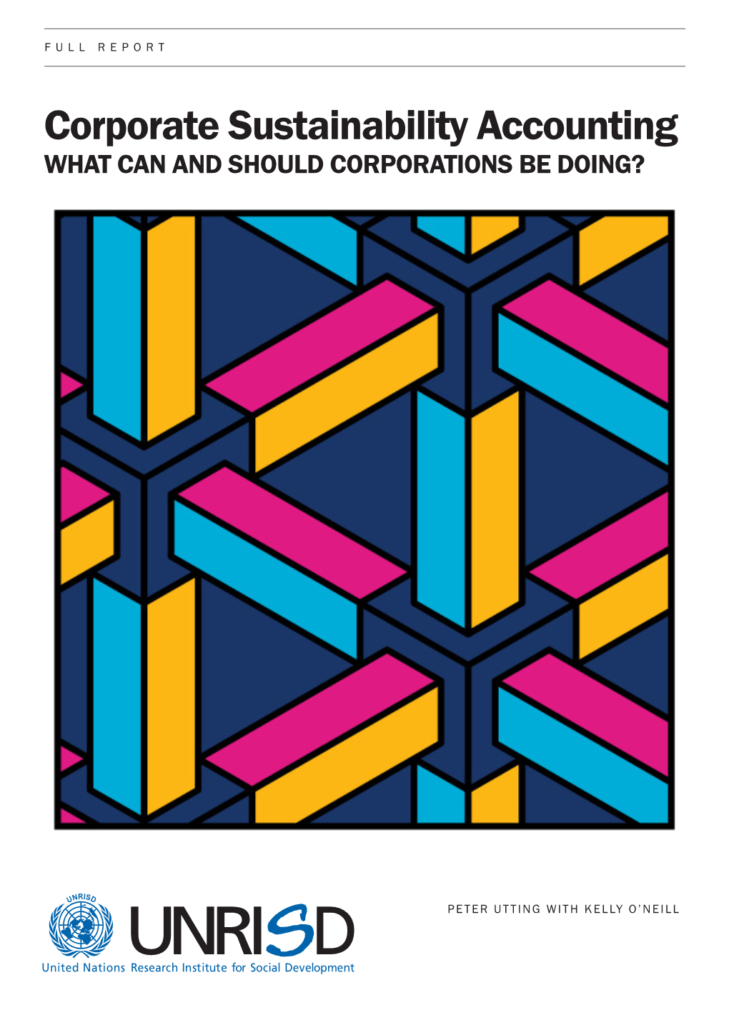 Corporate Sustainability Accounting WHAT CAN and SHOULD CORPORATIONS BE DOING?