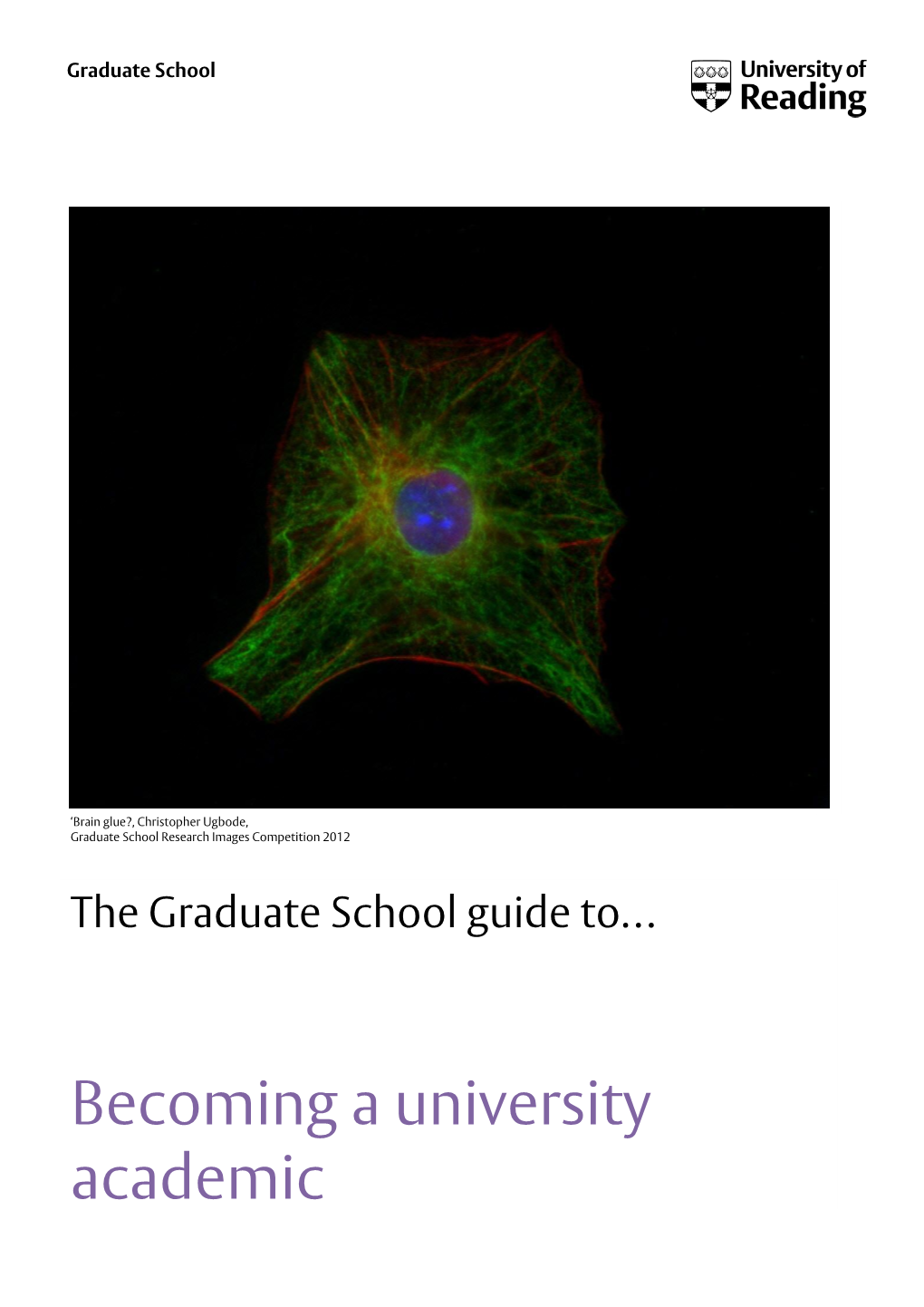 Becoming a University Academic Many Doctoral Students Start Their Phds with the Aim of Becoming an Academic, and Many Achieve Their Ambition