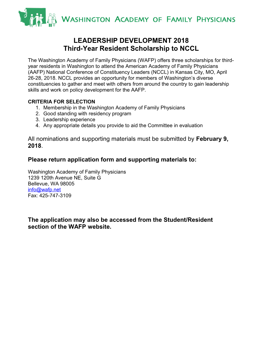 Leadership Development Scholarship