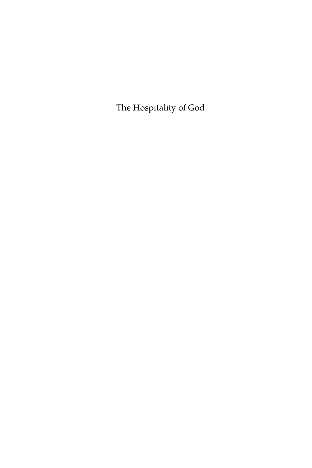 The Hospitality of God