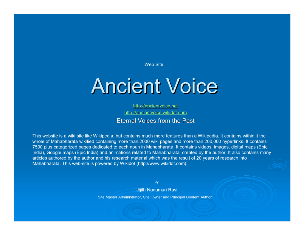Ancient Voicevoice