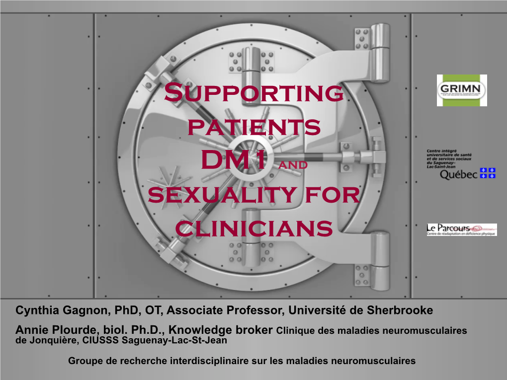 Supporting Patients DM1 and Sexuality for Clinicians