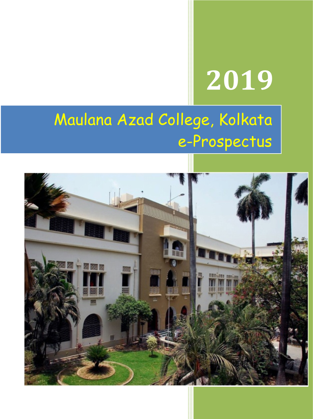 Maulana Azad College, Kolkata E-Prospectus