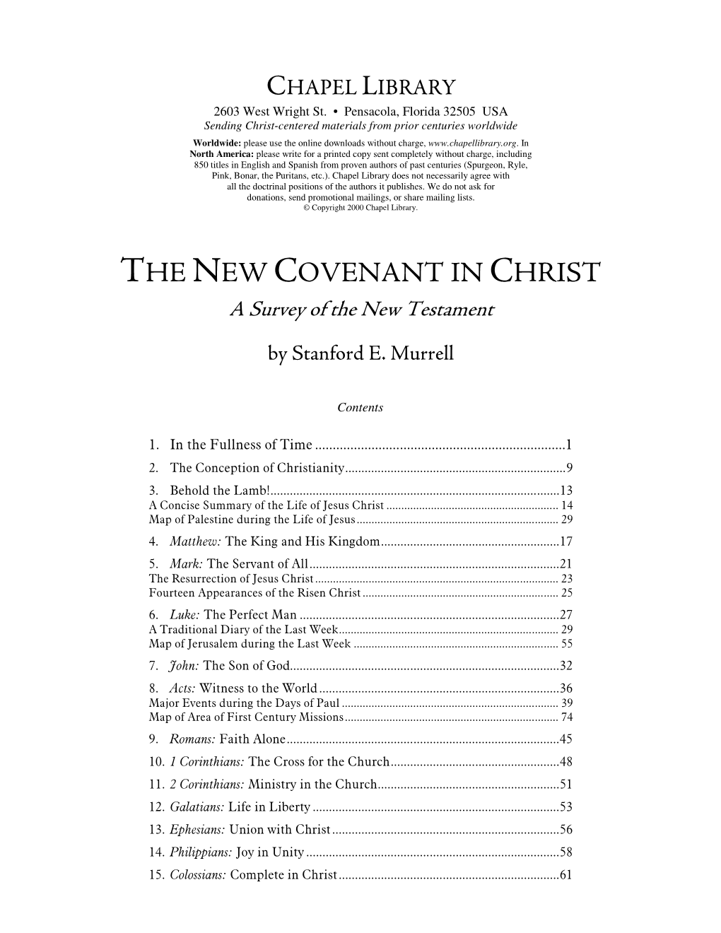 New Covenant in Christ