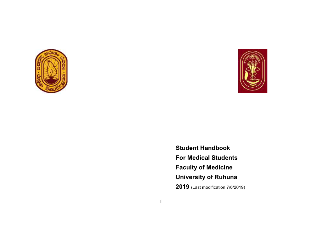 Faculty of Medicine, University of Ruhuna Is Recognized by the Sri Lanka Medical Council