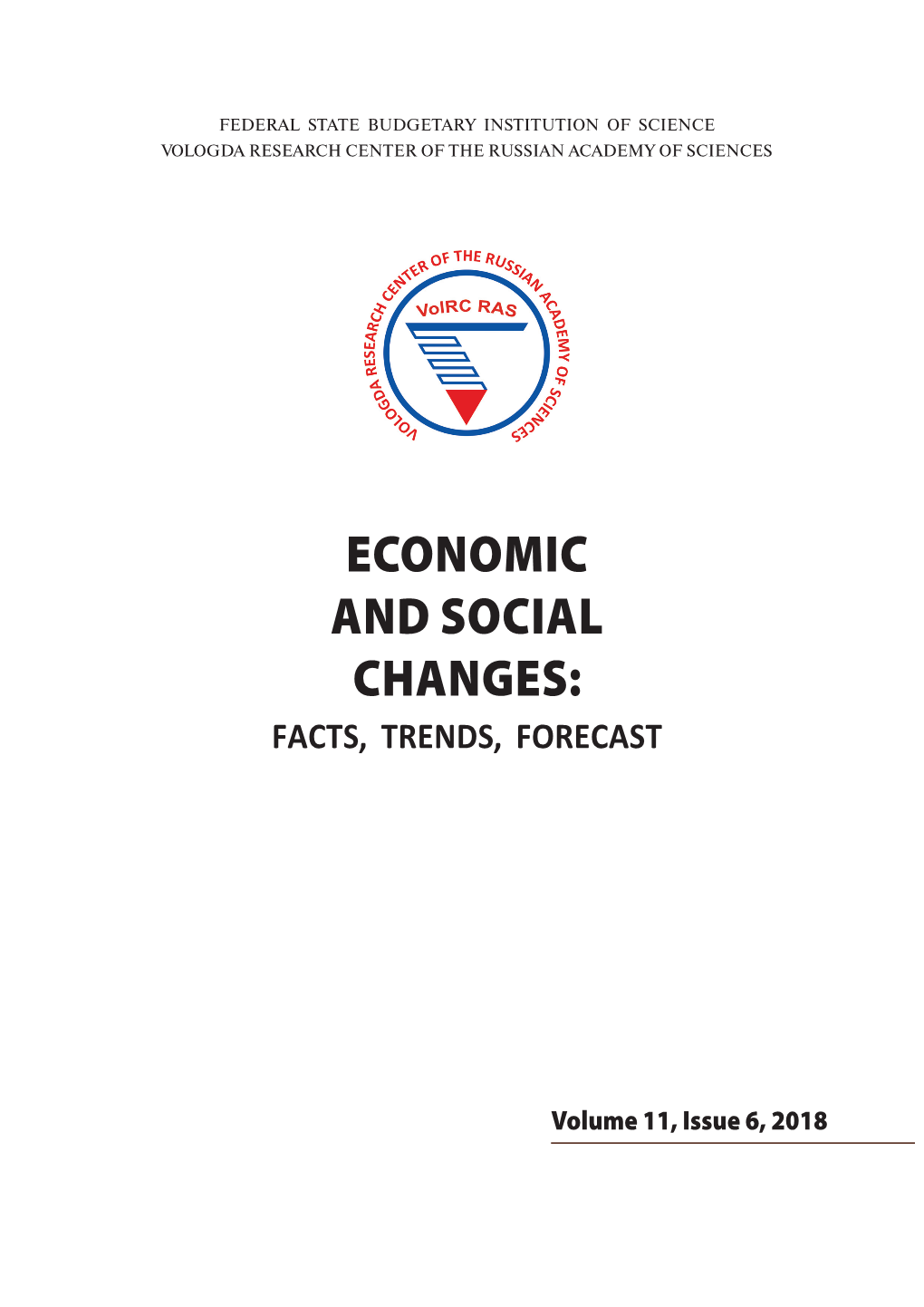 Economic and Social Changes: Facts, Trends, Forecast