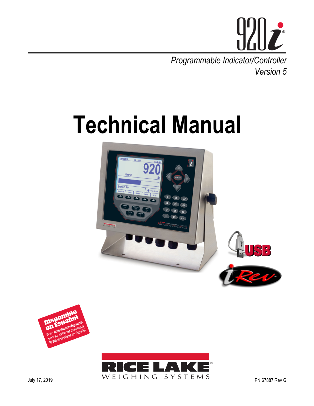 920I Technical Manual Revg