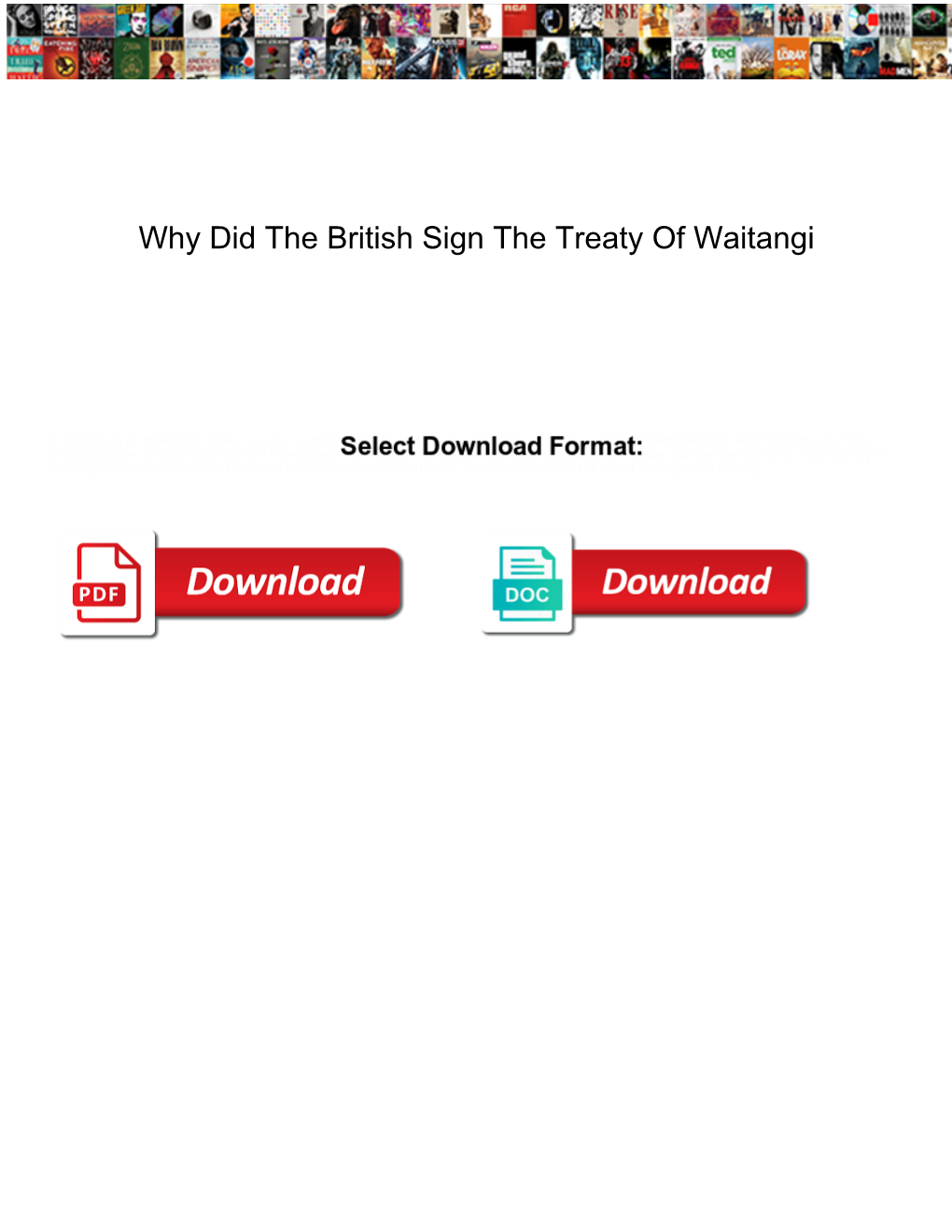 Why Did the British Sign the Treaty of Waitangi