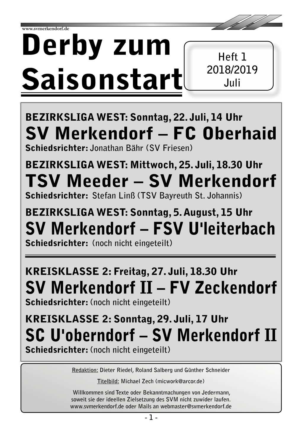 Derby Zum Saisonstart