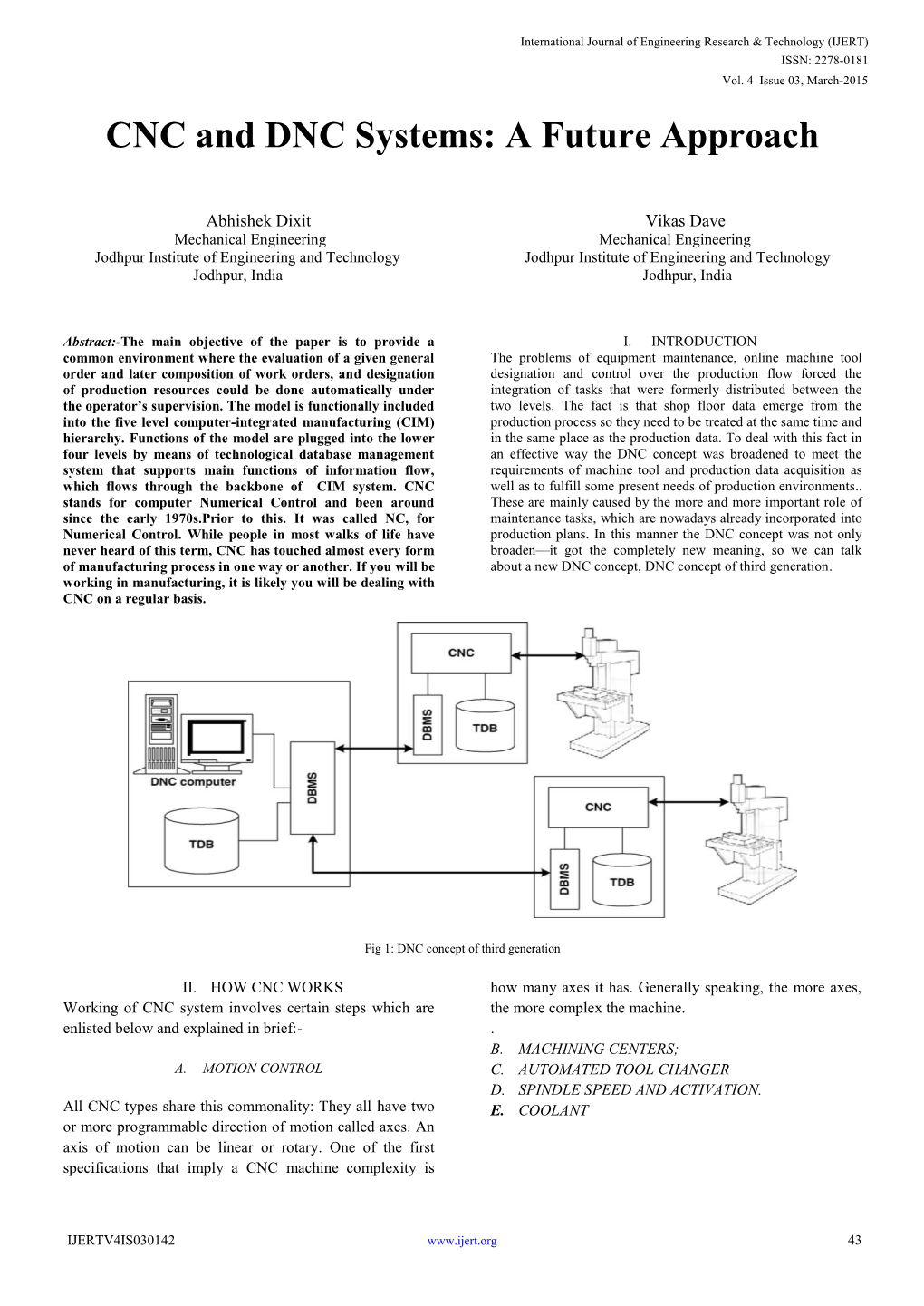 CNC and DNC Systems: a Future Approach