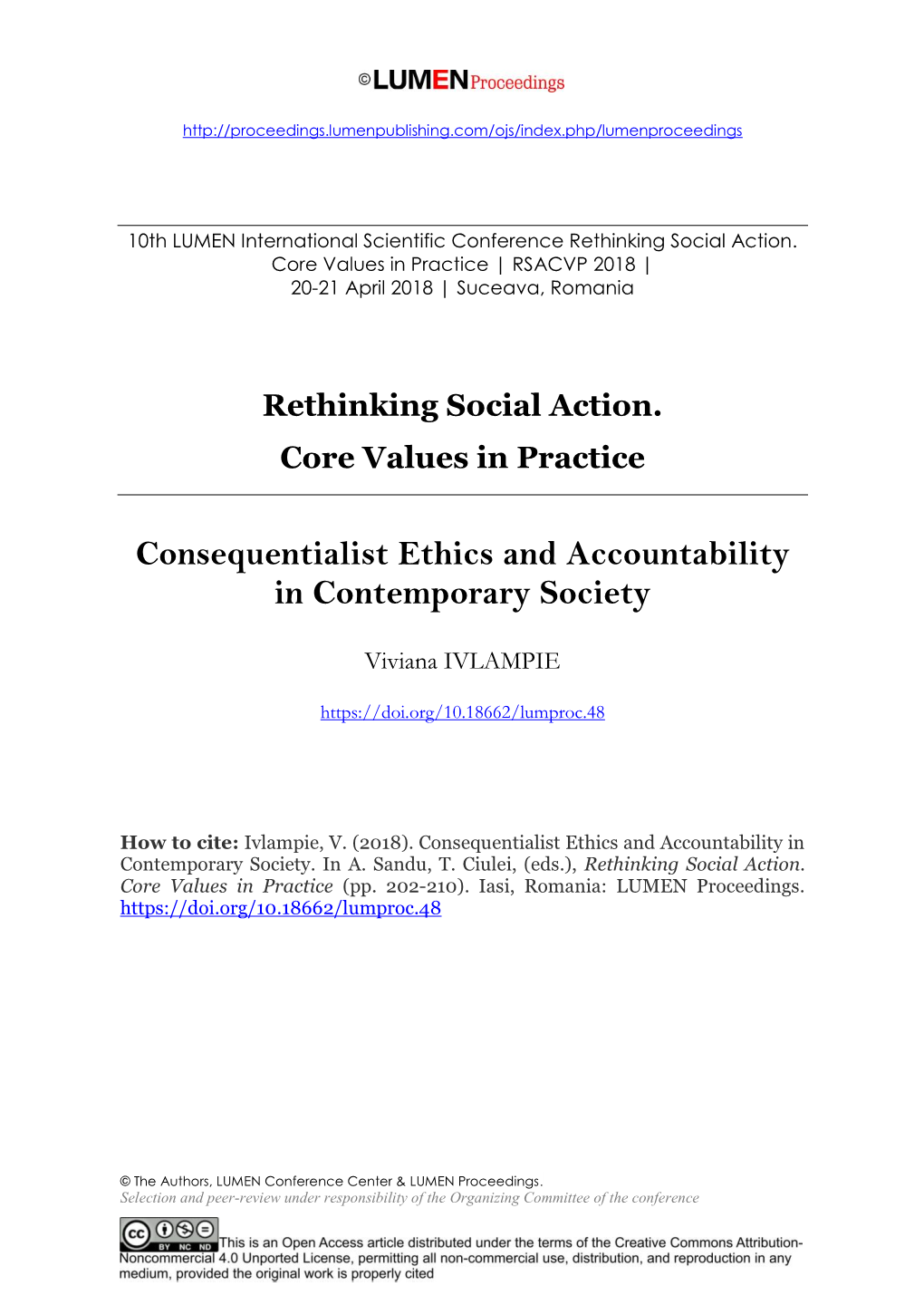 Consequentialist Ethics and Accountability in Contemporary Society