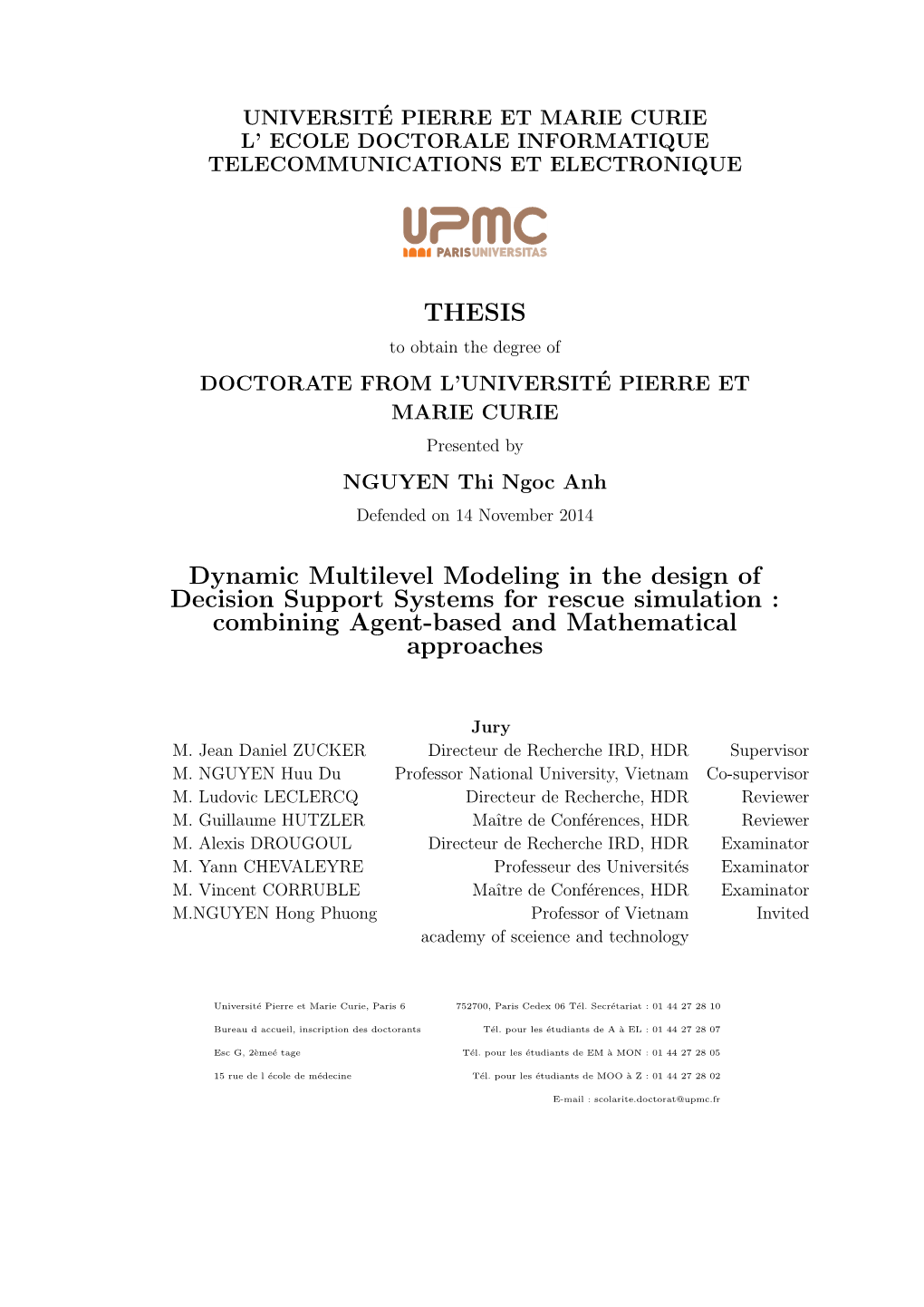 THESIS Dynamic Multilevel Modeling in the Design of Decision Support