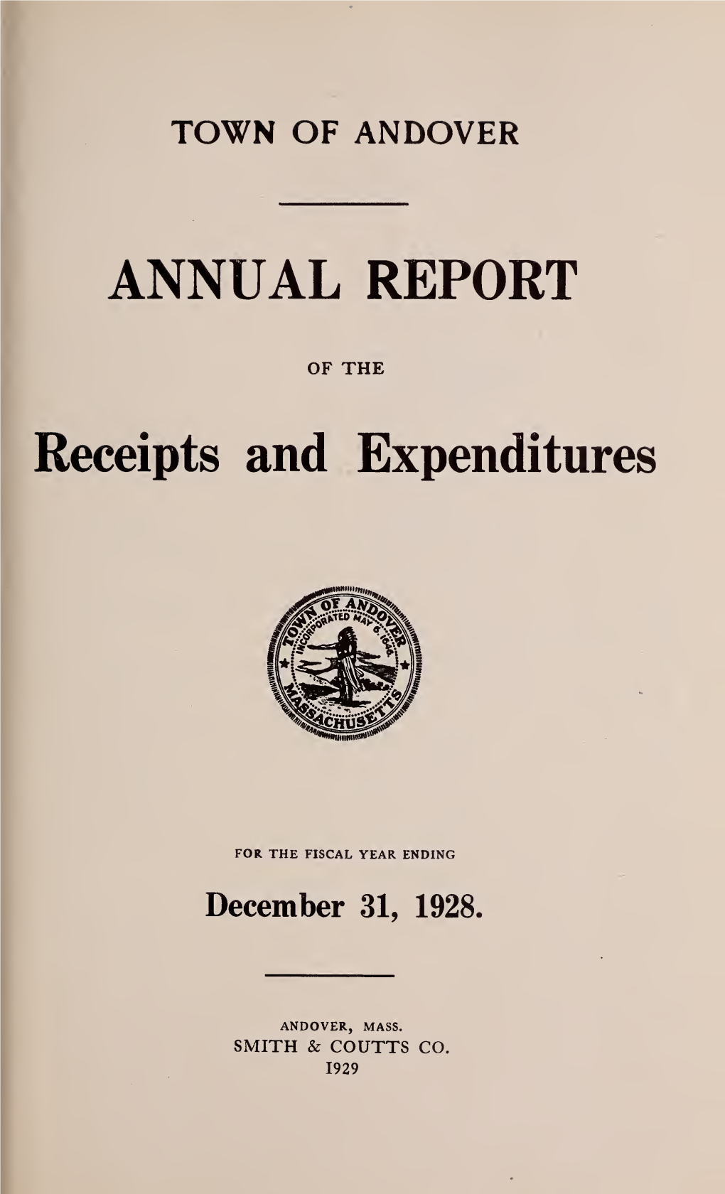 Annual Report of the Town of Andover