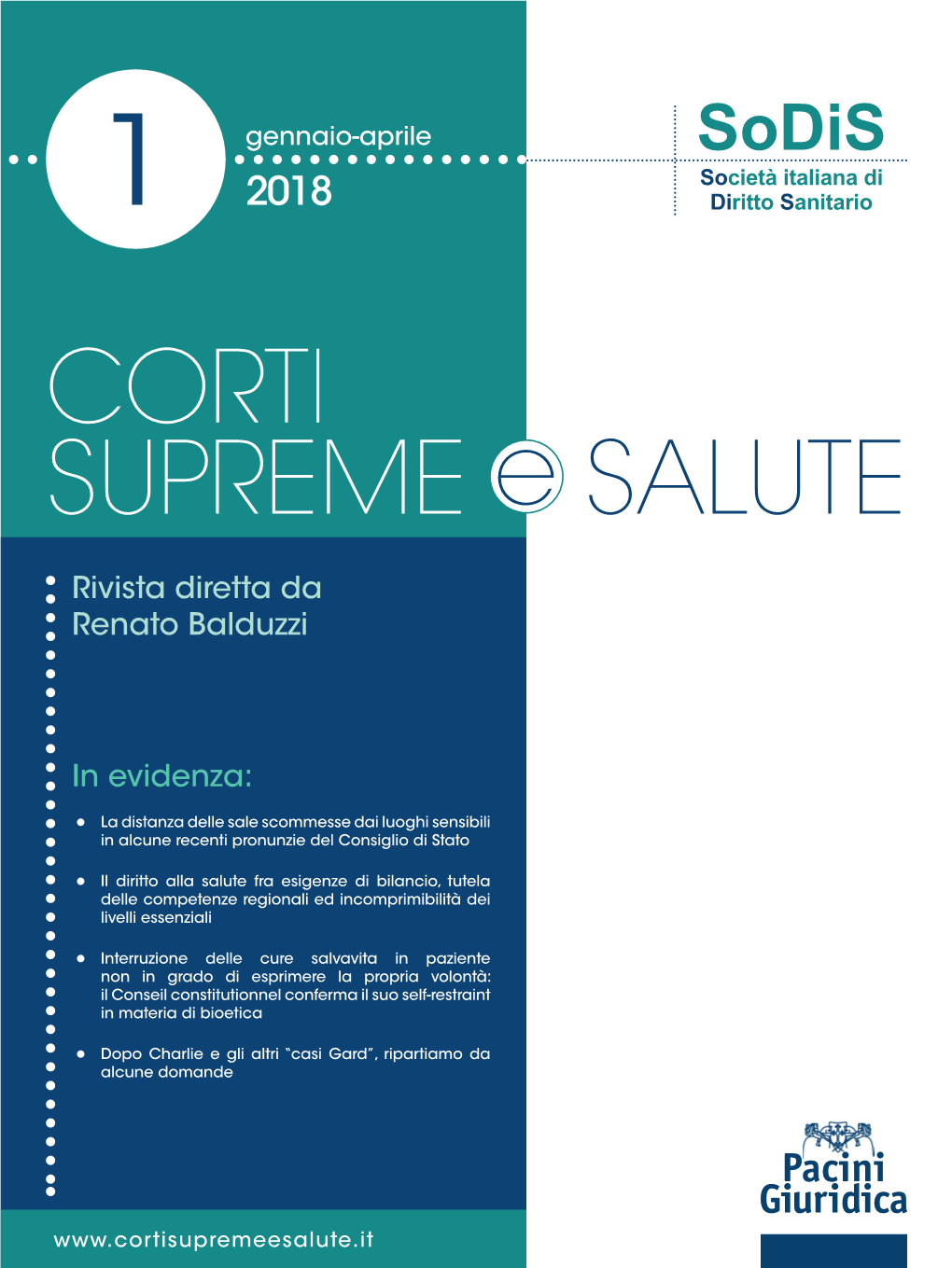 Corti Supreme E Salute 2018, 1 Renato Balduzzi