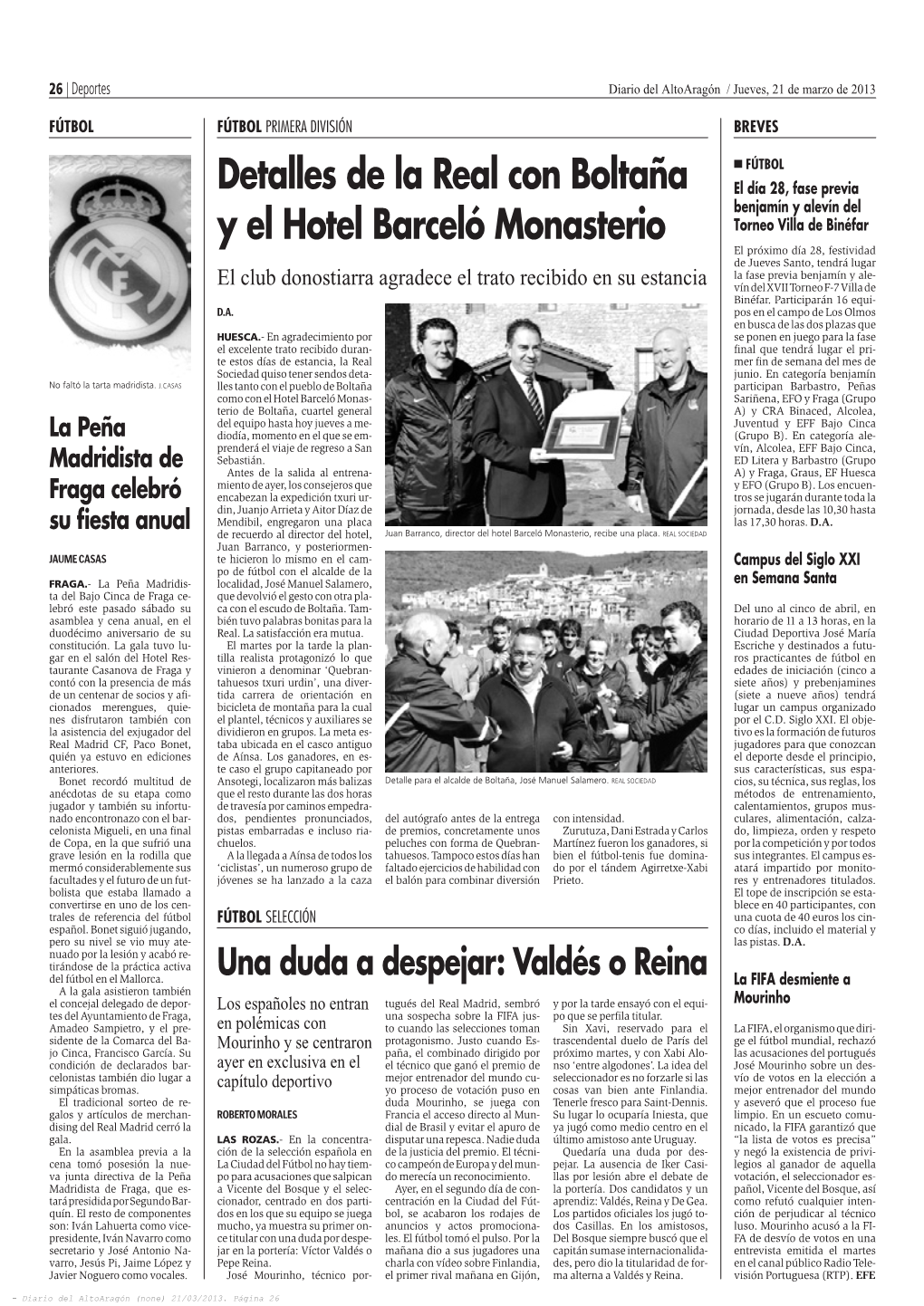 Detalles De La Real Con Boltaña Y El Hotel Barceló Monasterio