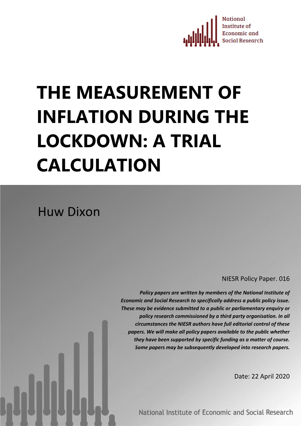 The Measurement of Inflation During the Lockdown: a Trial Calculation