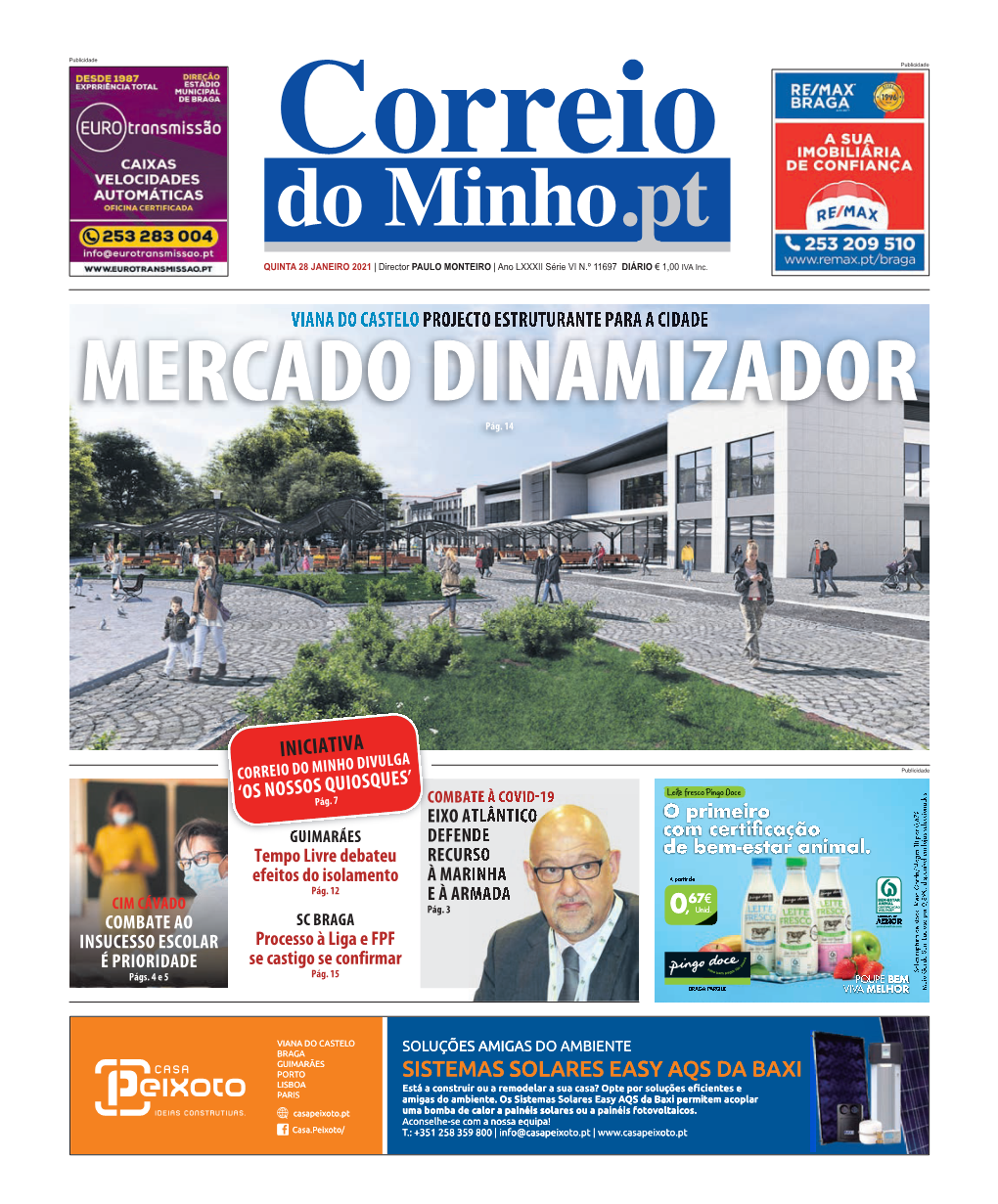 VIANA DO CASTELO PROJECTO ESTRUTURANTE PARA a CIDADE MERCADO DINAMIZADOR Pág