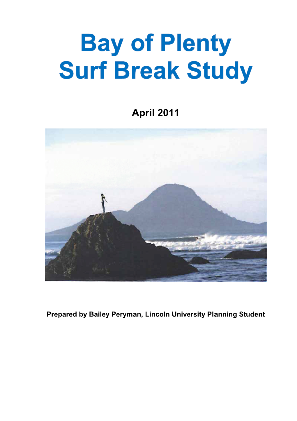 Bay of Plenty Surf Break Study