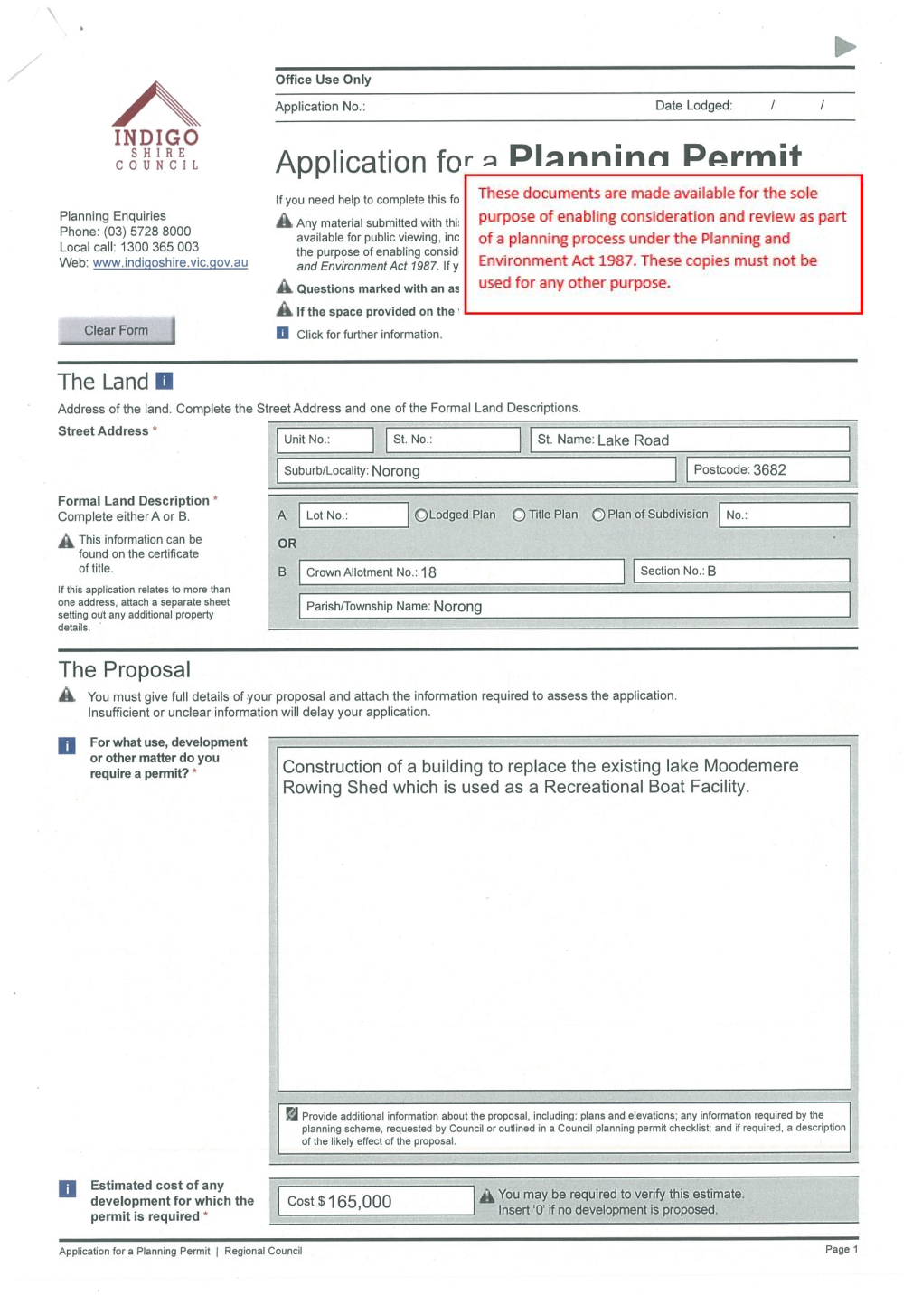 DELWP) Issued 26Th May 2020