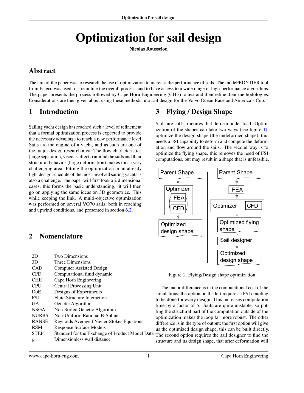 Optimization for Sail Design Optimization for Sail Design Nicolas Rousselon