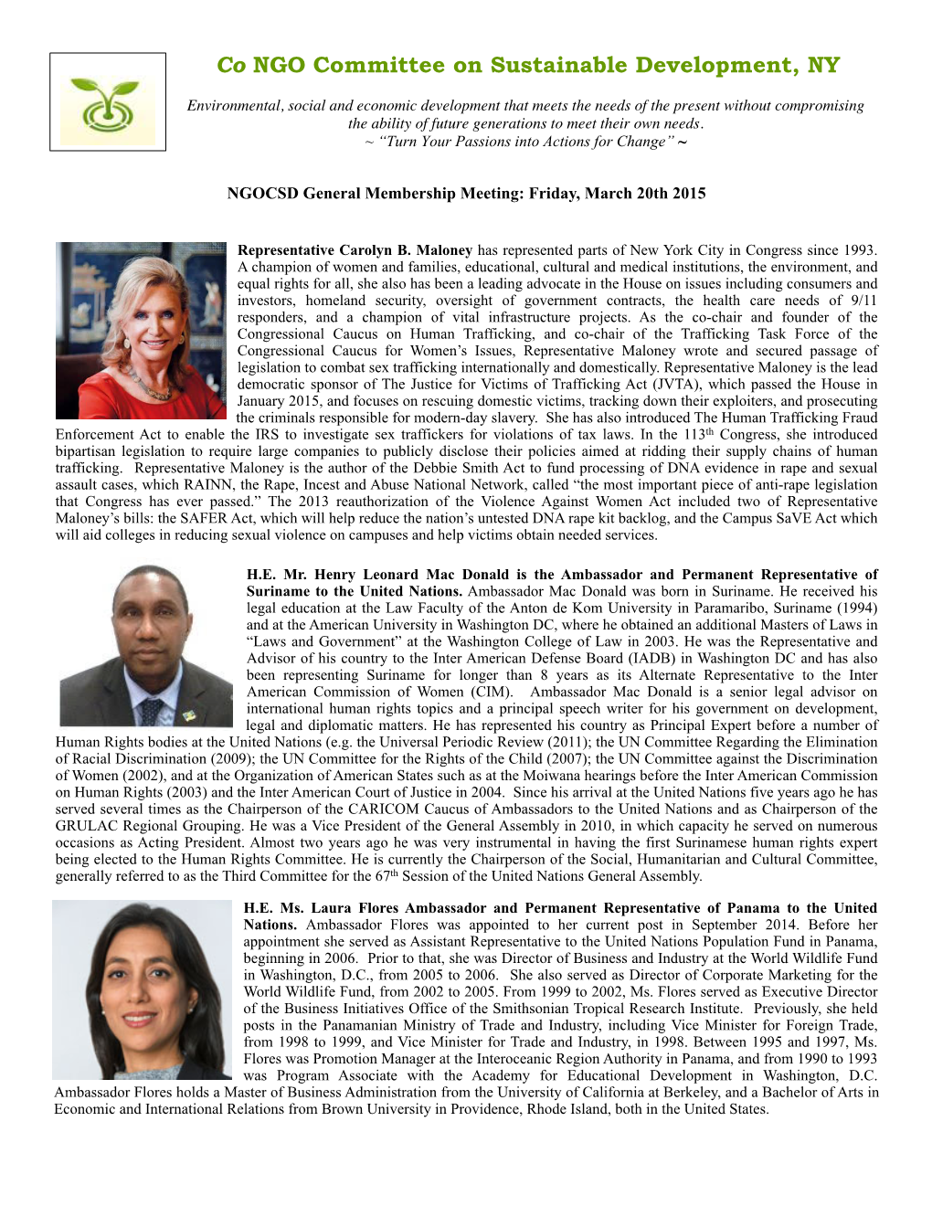 NGOCSD Mar 20 2015 Photos-Bios of Our Speakers