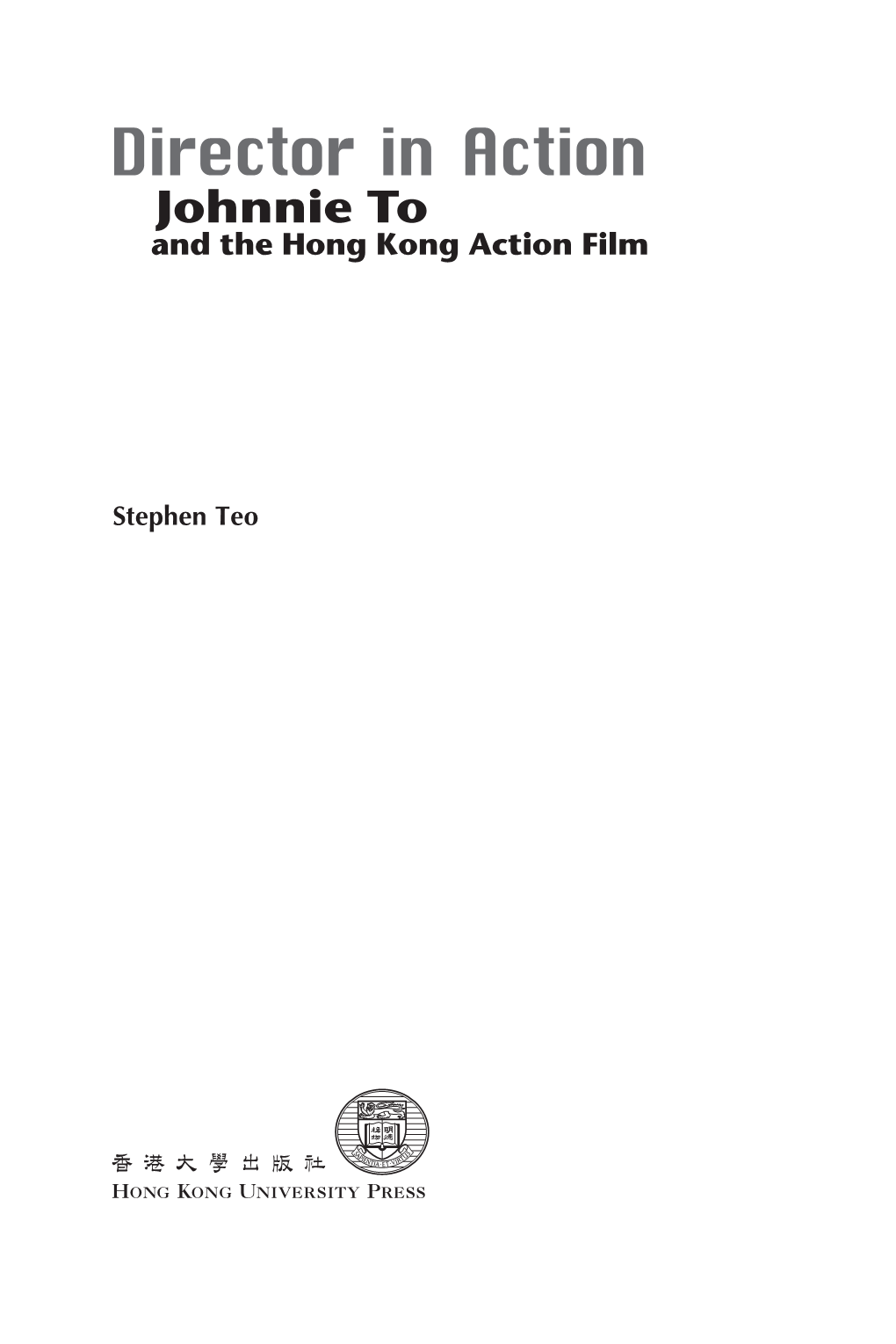 Johnnie to and the Hong Kong Action Film